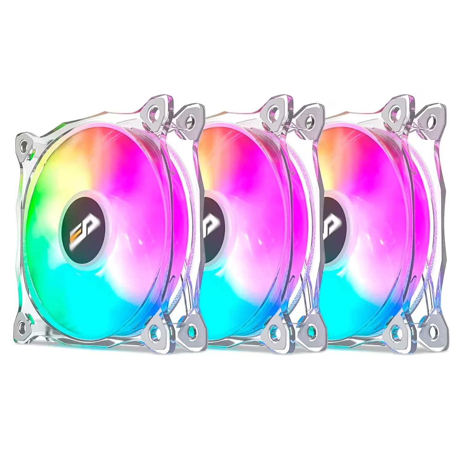 Acessório · Aigo-E-Darkflash Cooler Fan para Gabinete darkFlash CF8 Pro ARGB 3 em 1 - Branco