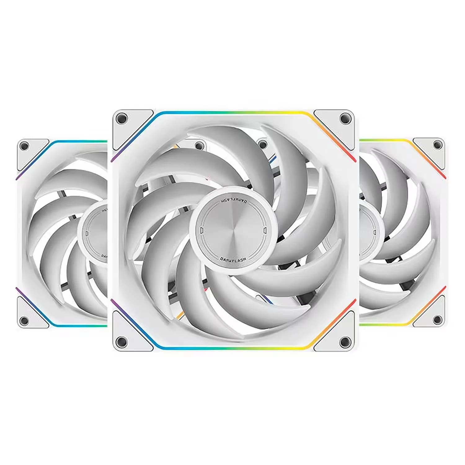 Acessório · Aigo-E-Darkflash Cooler Fan para Gabinete darkFlash G16 120mm RGB 3 em 1 - Branco