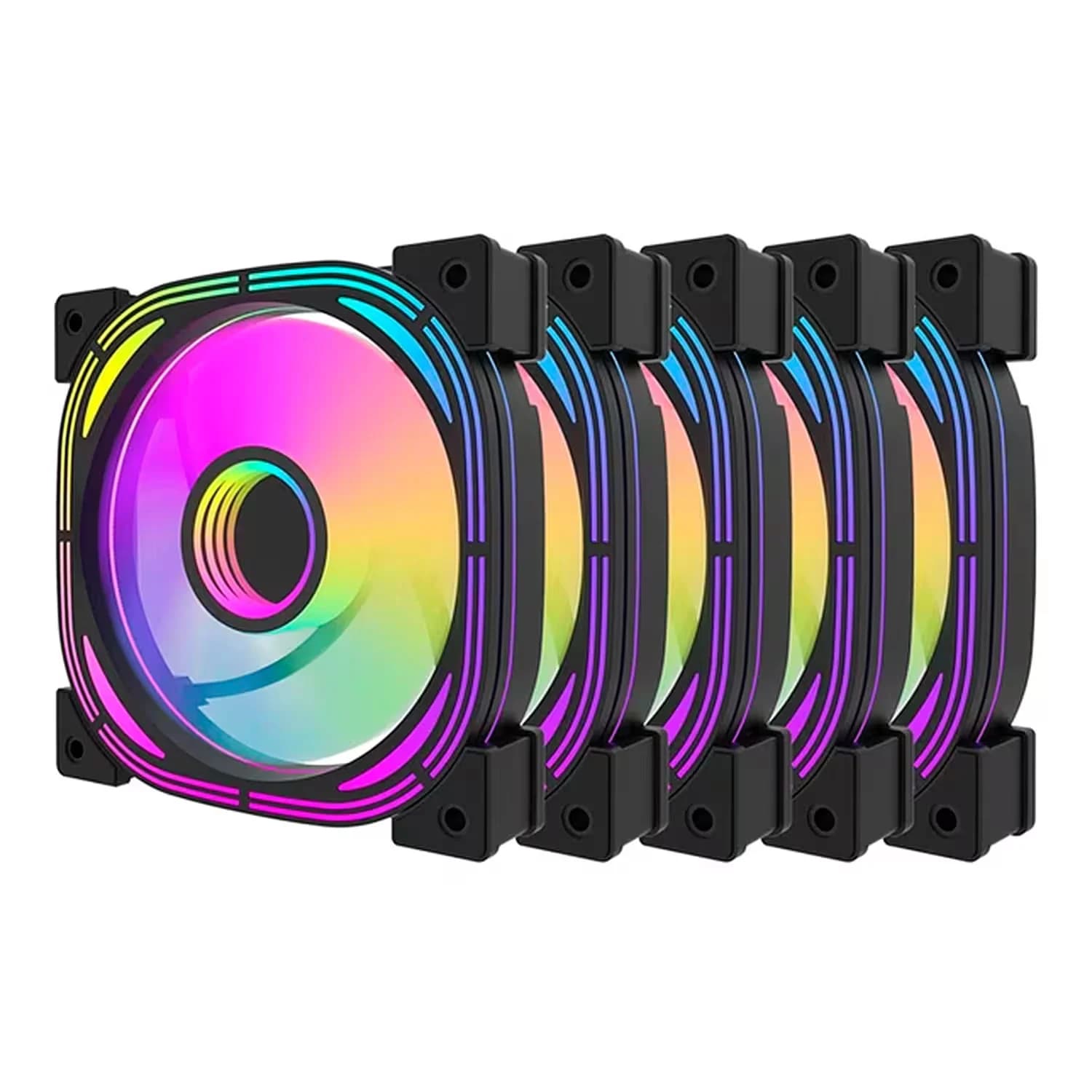Acessório · Aigo-E-Darkflash Cooler Fan para Gabinete DarkFlash INF24 5 em 1 - Preto
