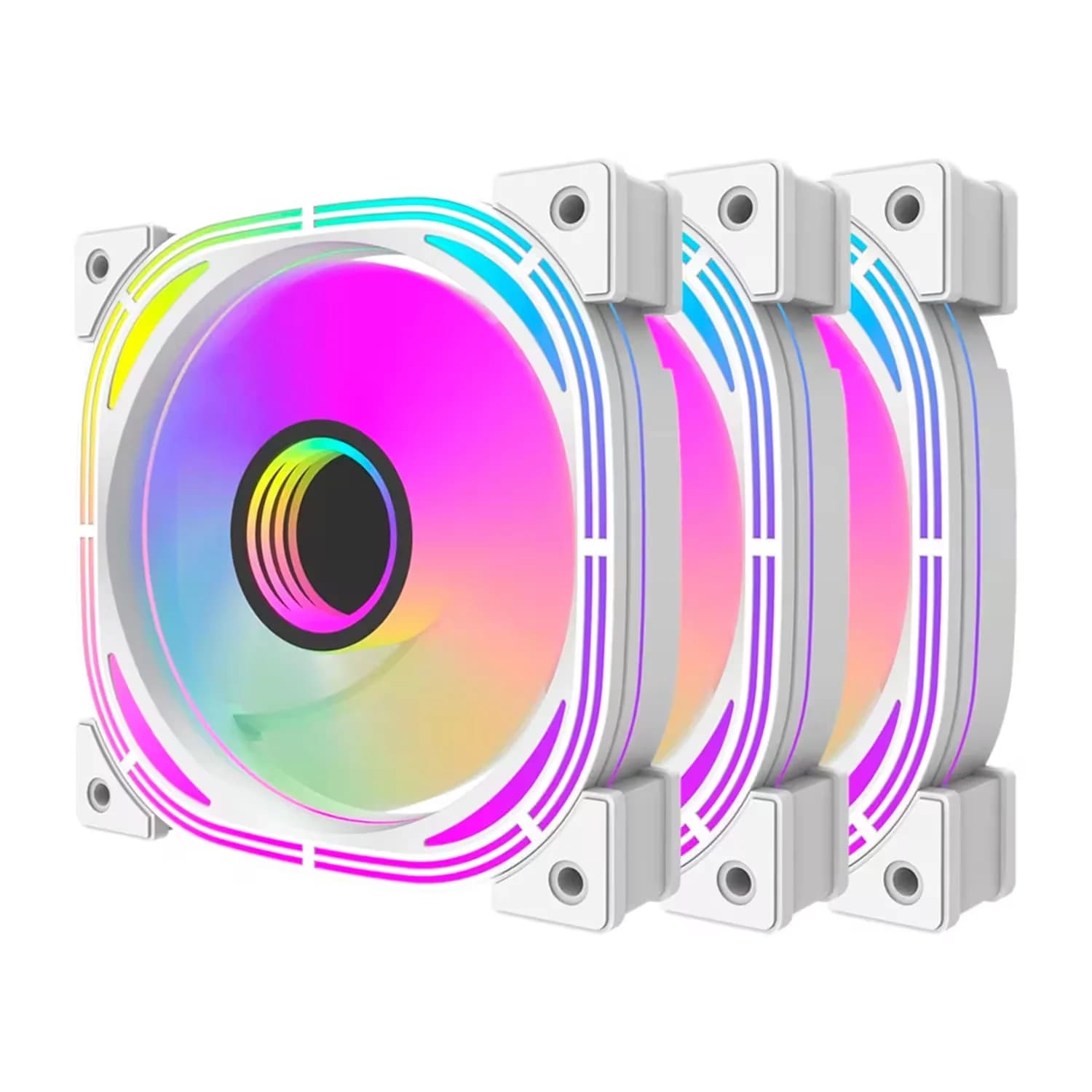 Acessório · Aigo-E-Darkflash Cooler Fan para Gabinete DrakFlash INF24 Pro 3 em 1 - Branco