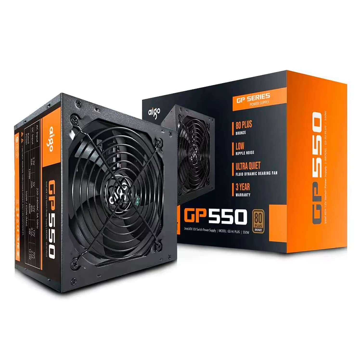 Aigo-E-Darkflash Fonte Aigo GP550 ATX 550W 80 Plus Bronze 220V