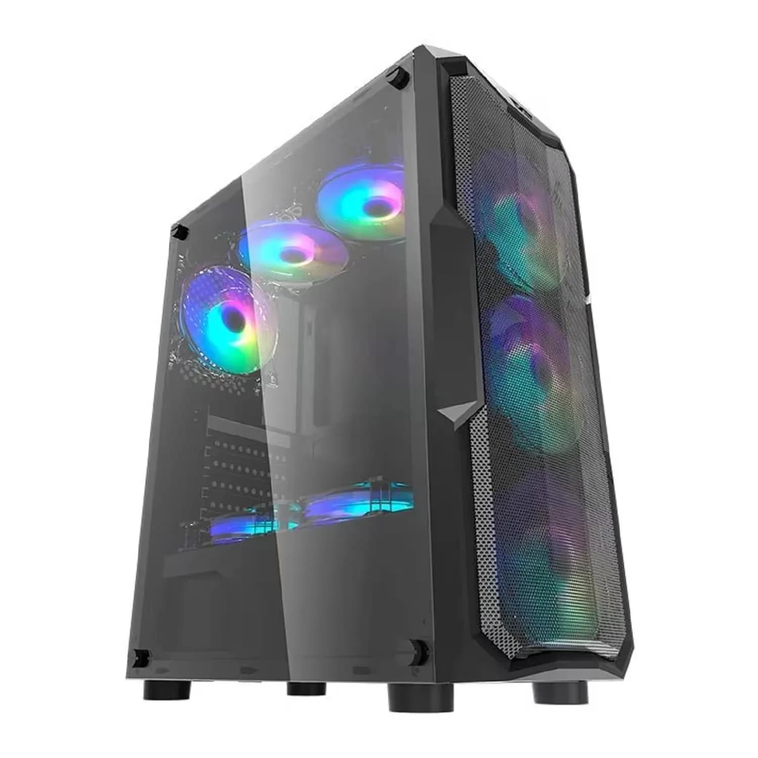 Acessório · Aigo-E-Darkflash Gabinete Gamer Aigo darkFlash Aquarius Mesh Mid Tower - Preto