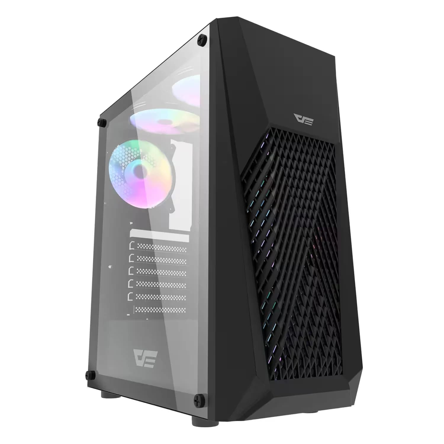 Acessório · Aigo-E-Darkflash Gabinete Gamer Aigo DarkFlash DK150 Mid-Tower - Preto (3 Fans ARGB)