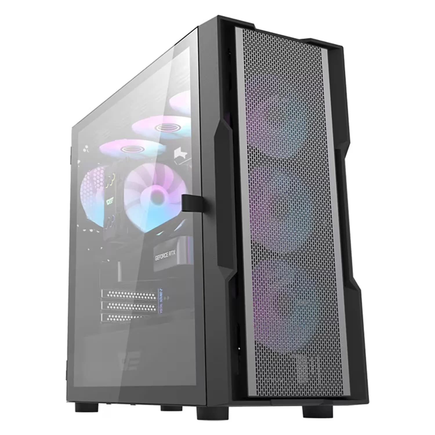 Acessório · Aigo-E-Darkflash Gabinete Gamer Aigo Darkflash DK431 Mesh 4 Fan ARGB - Preto
