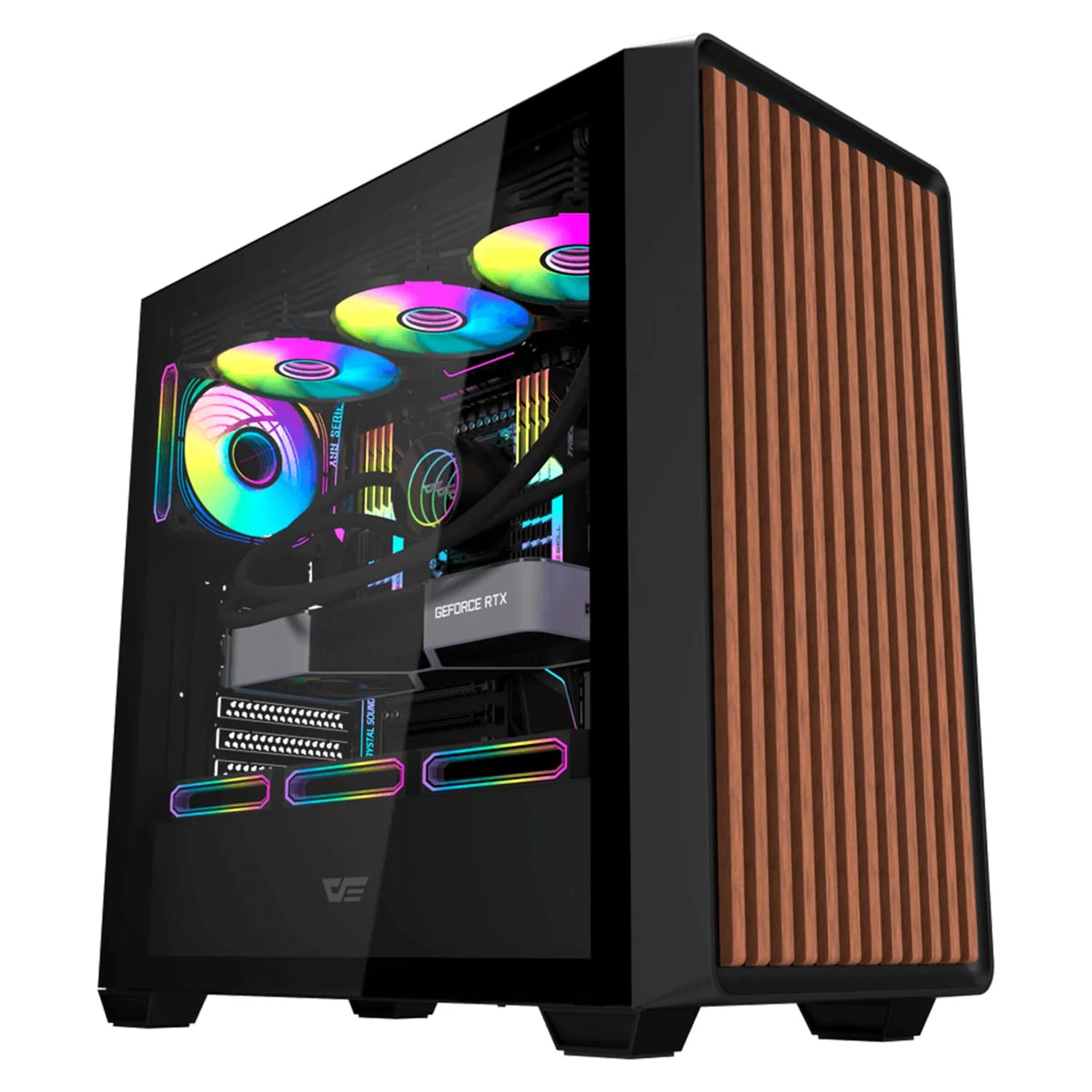 Acessório · Aigo-E-Darkflash Gabinete Gamer Aigo Darkflash DS900WD Mid Tower - Preto