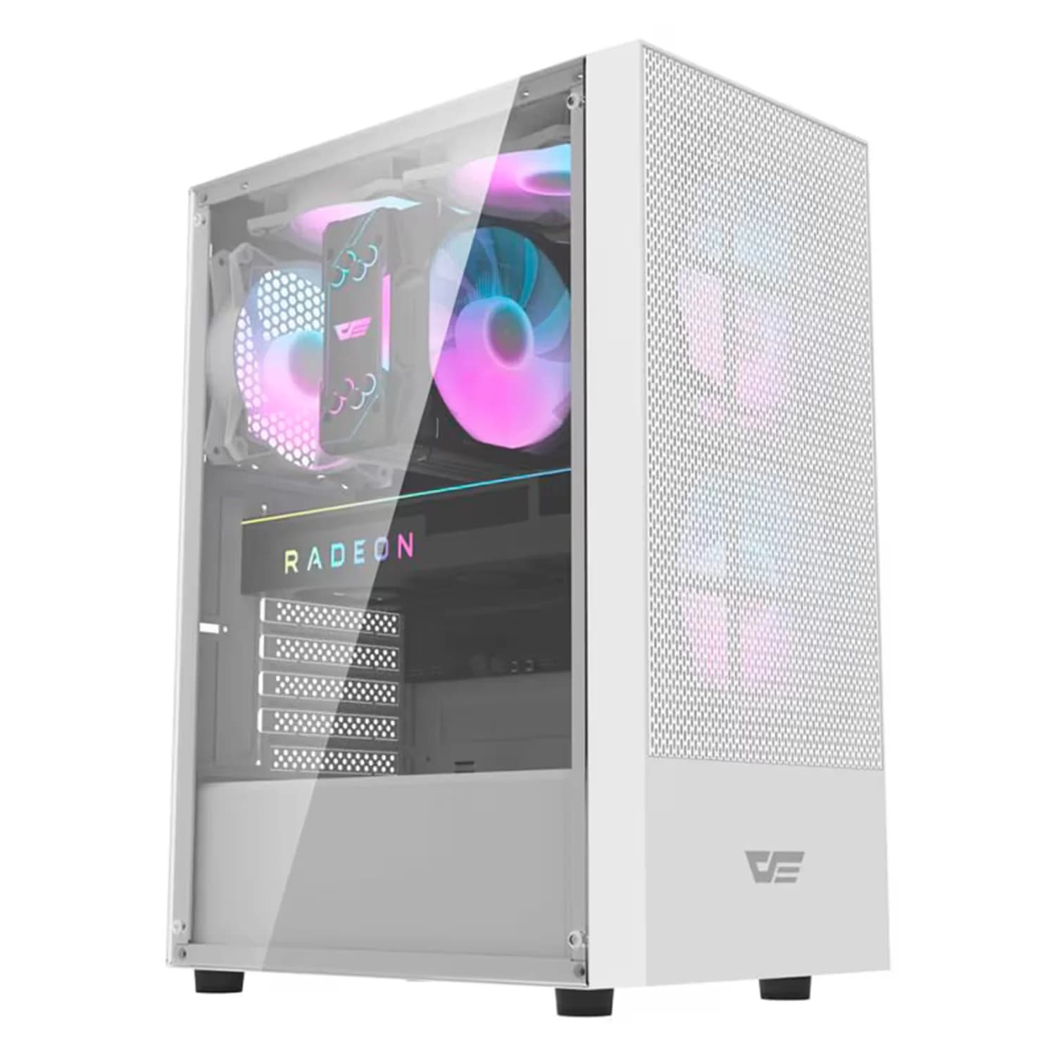 Acessório · Aigo-E-Darkflash Gabinete Gamer Darkflash A290 3 Fans ARGB - Branco