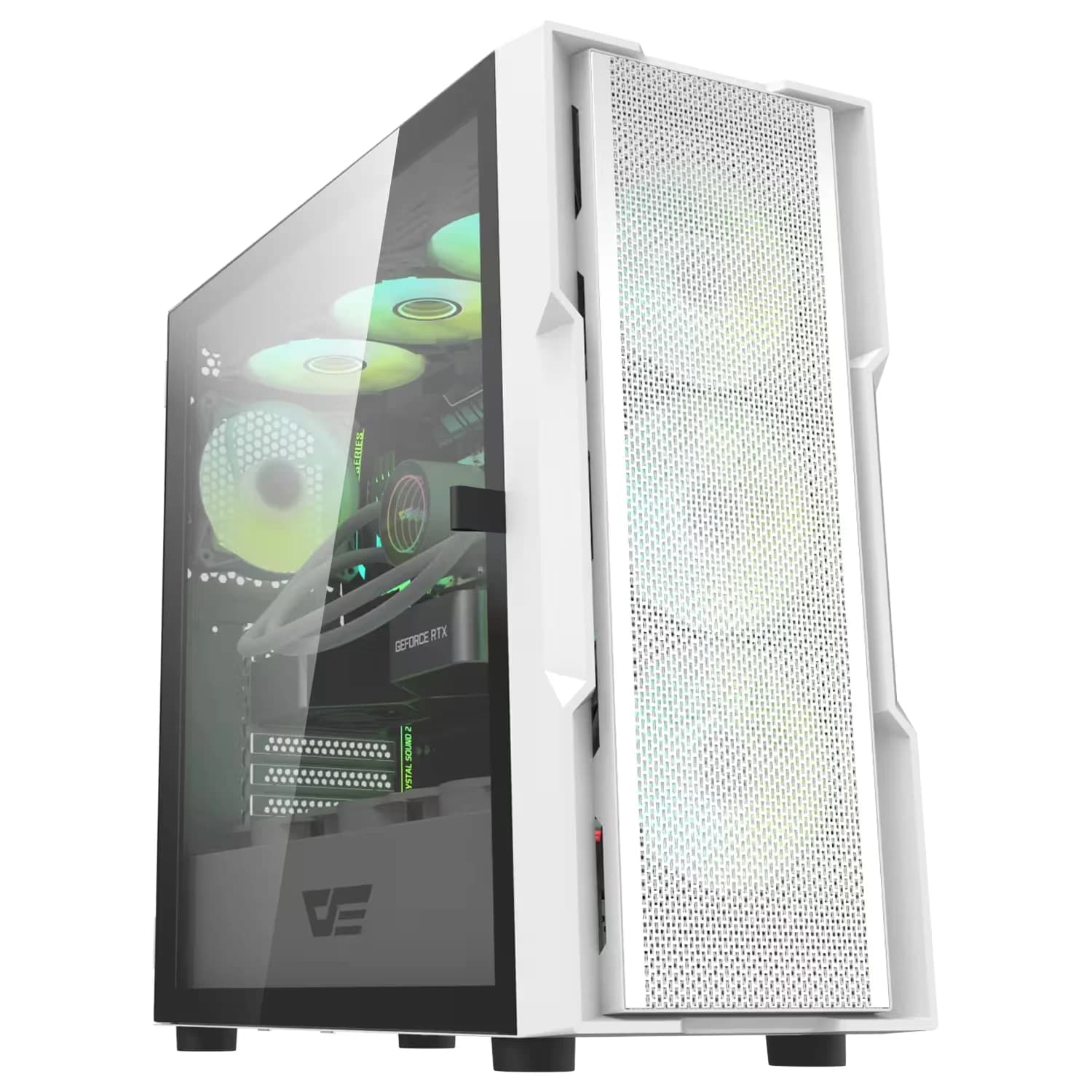 Acessório · Aigo-E-Darkflash Gabinete Gamer Darkflash DK431 Mesh - Branco