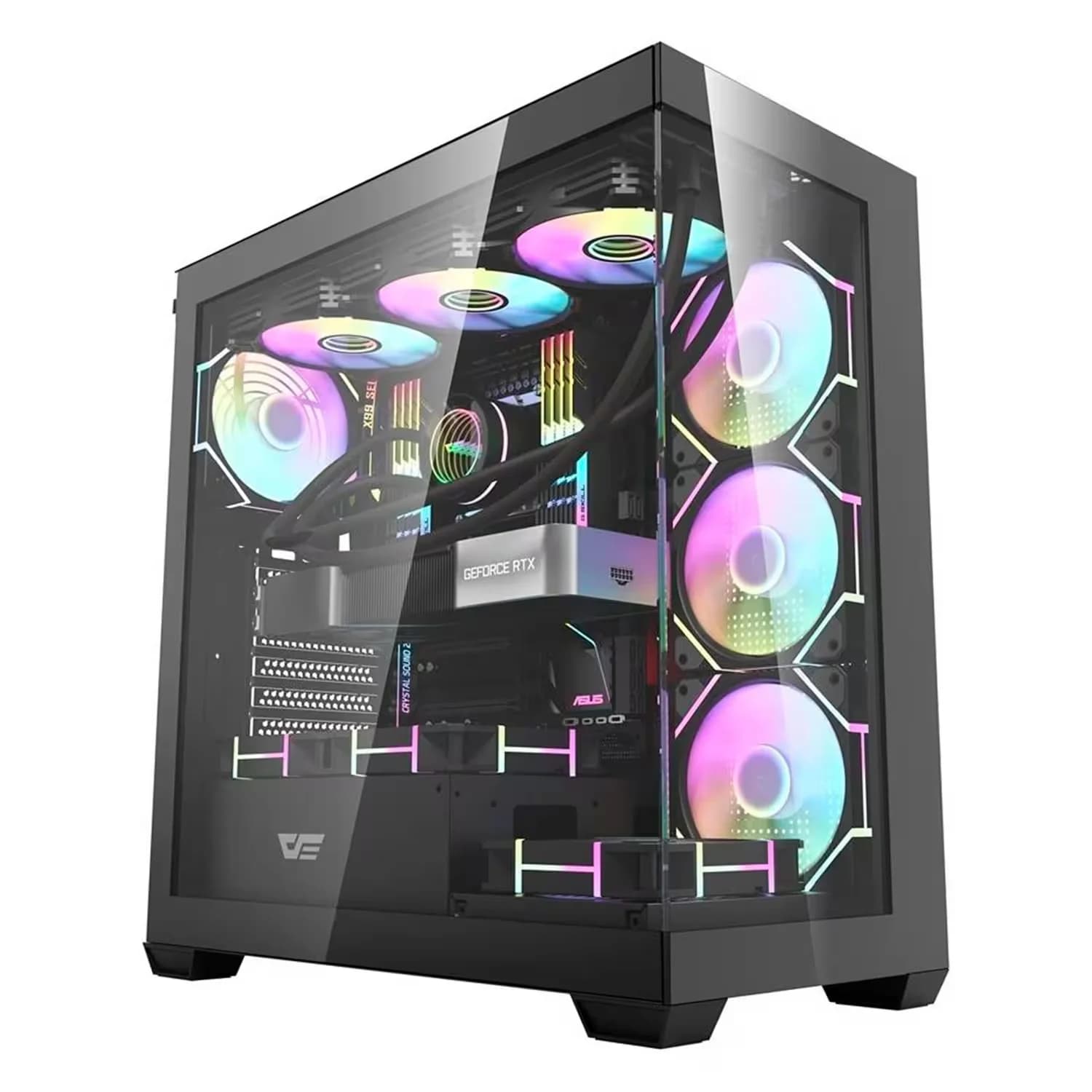Acessório · Aigo-E-Darkflash Gabinete Gamer Darkflash DS900 Mid Tower - Preto