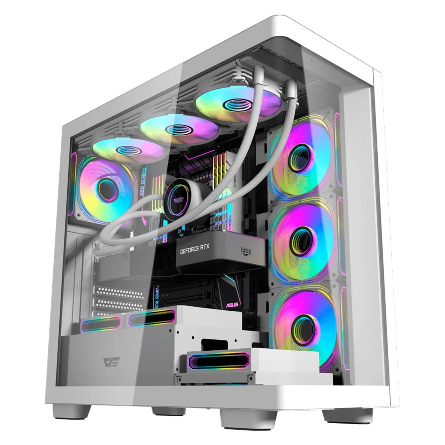 Acessório · Aigo-E-Darkflash Gabinete Gamer darkFlash DS900G Mid Tower - Branco