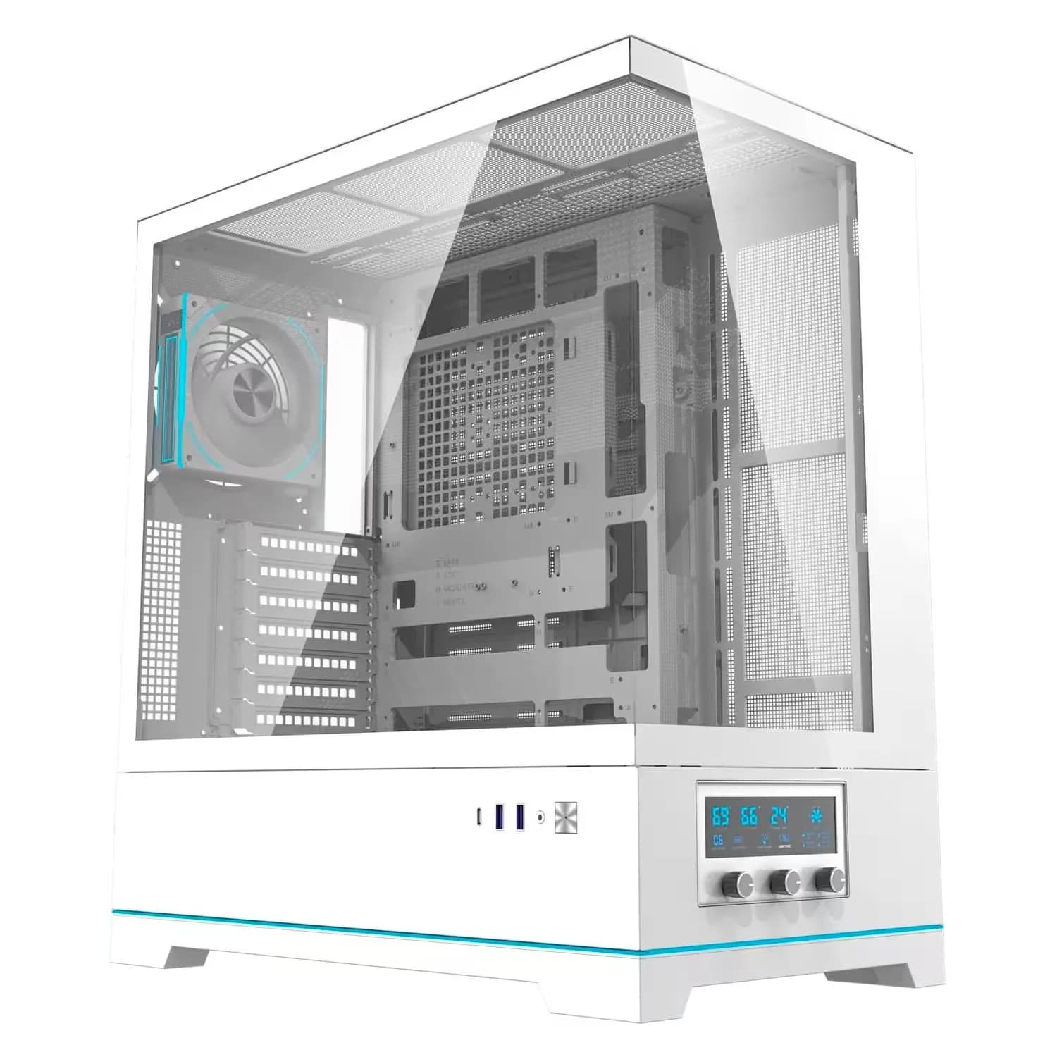 Acessório · Aigo-E-Darkflash Gabinete Gamer darkFlash DY451 Pro Mid Tower - Branco