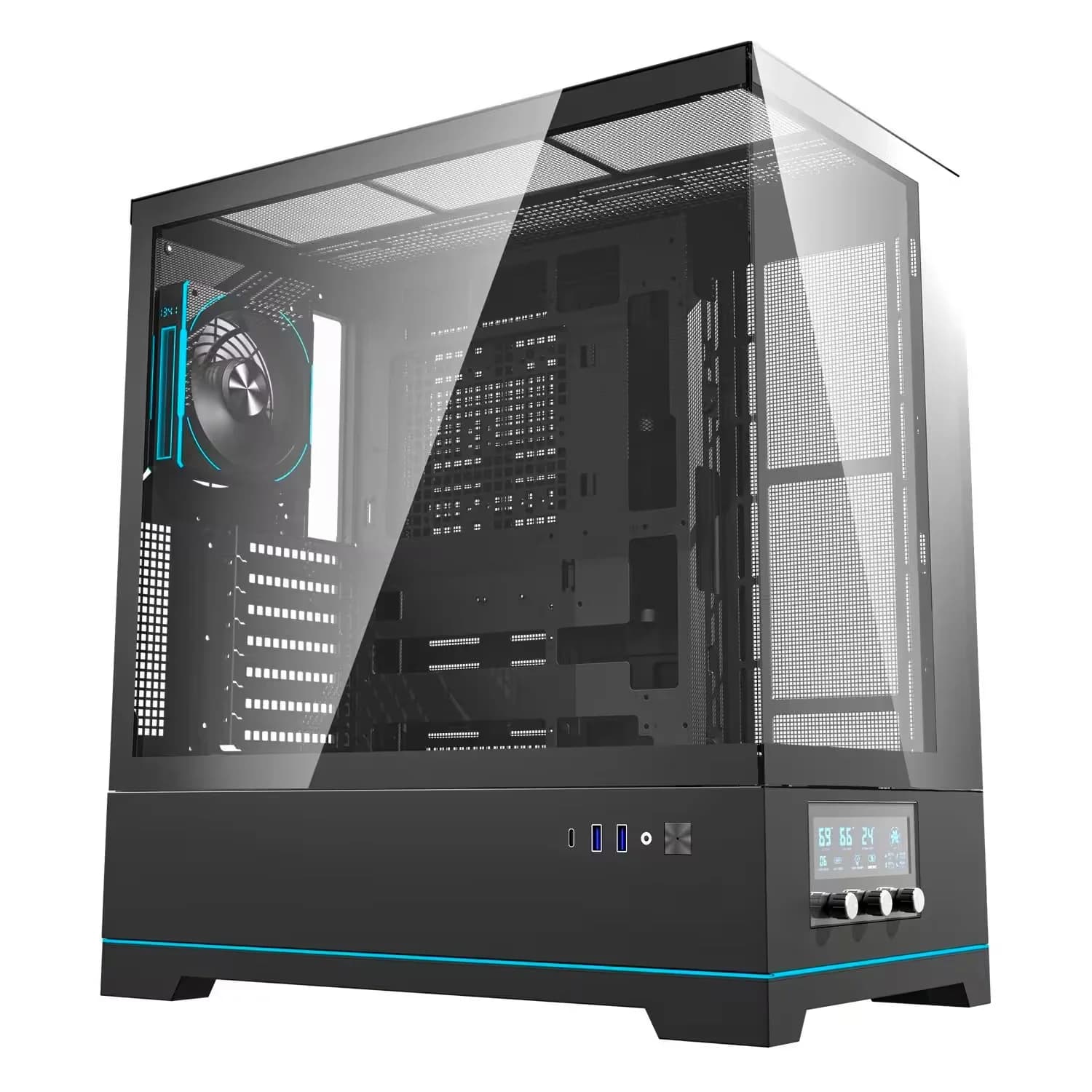 Acessório · Aigo-E-Darkflash Gabinete Gamer darkFlash DY451 Pro Mid Tower - Preto