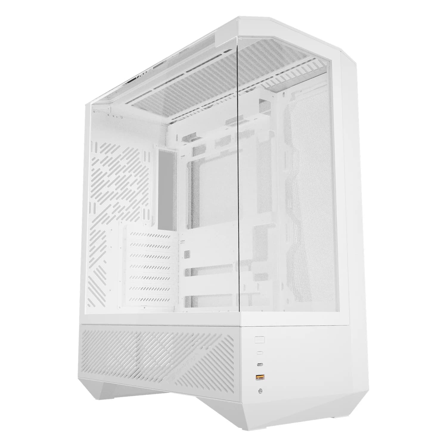 Acessório · Aigo-E-Darkflash Gabinete Gamer darkFlash DY460 Mid Tower - Branco (4 Fans INF34 ARGB)