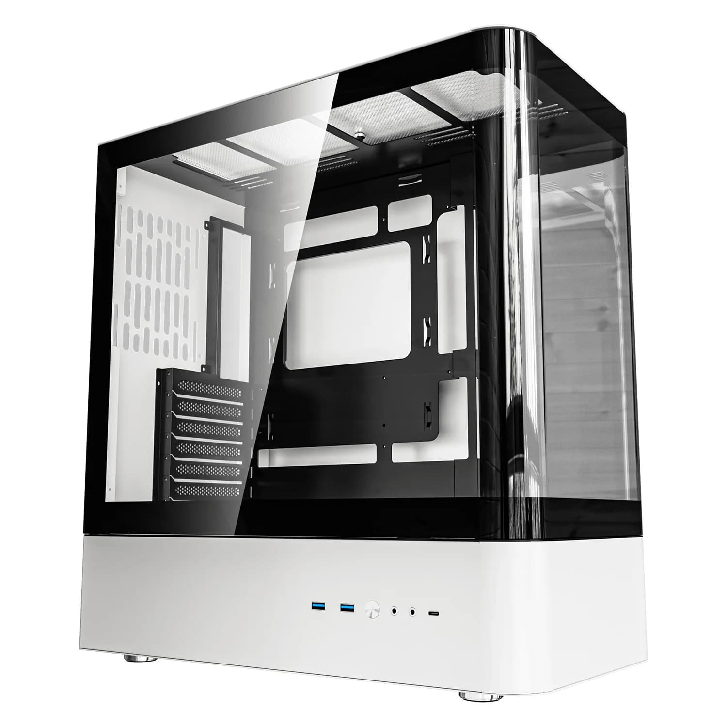 Acessório · Aigo-E-Darkflash Gabinete Gamer darkFlash HM1 Full Tower - Branco