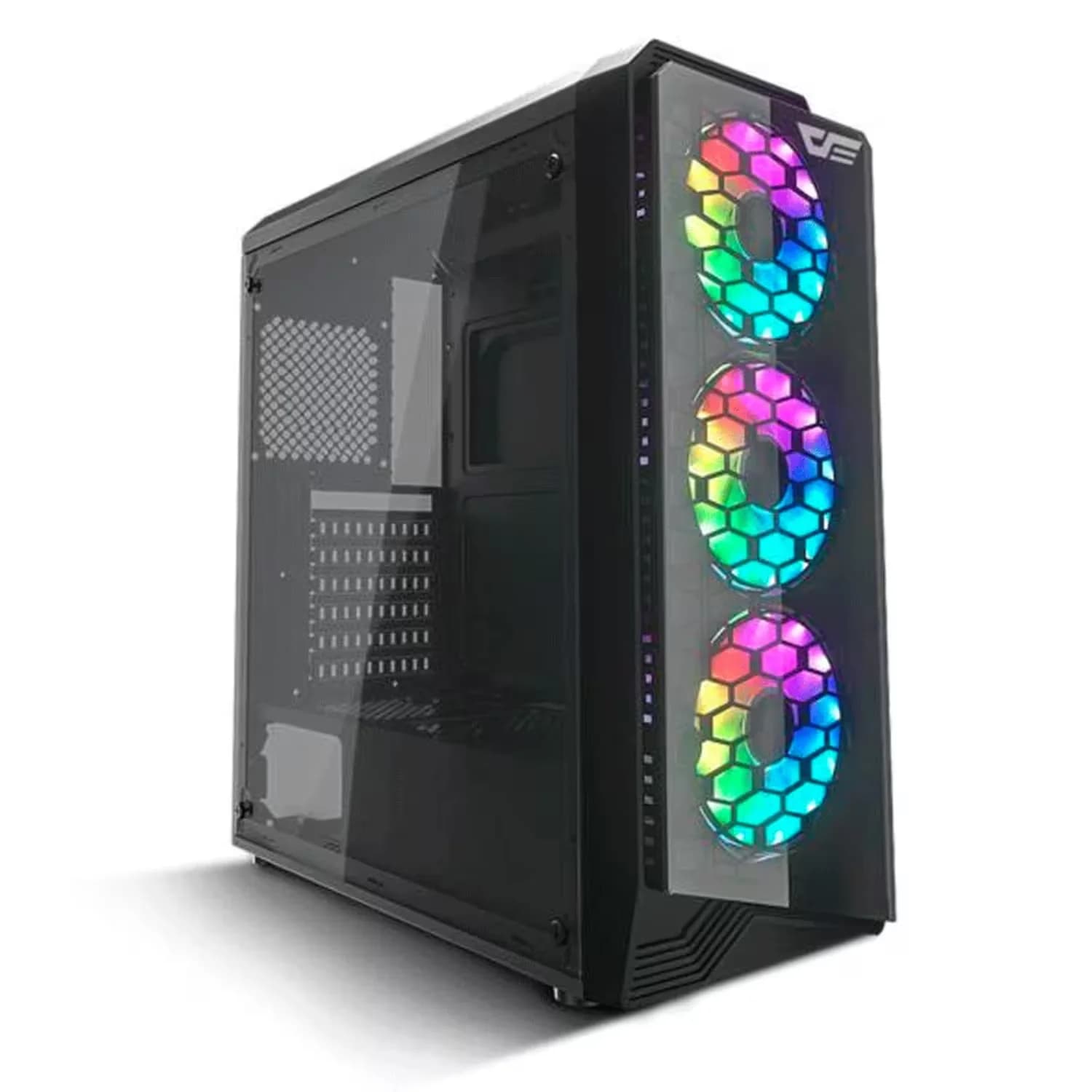 Acessório · Aigo-E-Darkflash Gabinete Gamer Darkflash Water Square 5 Mid Tower - Preto