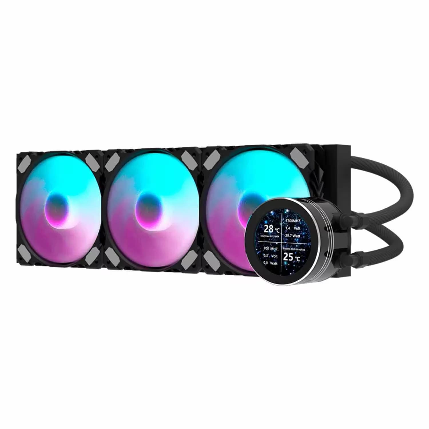 Acessório · Aigo-E-Darkflash Water Cooler para Processador darkFlash Nebula DN360S RGB - Preto