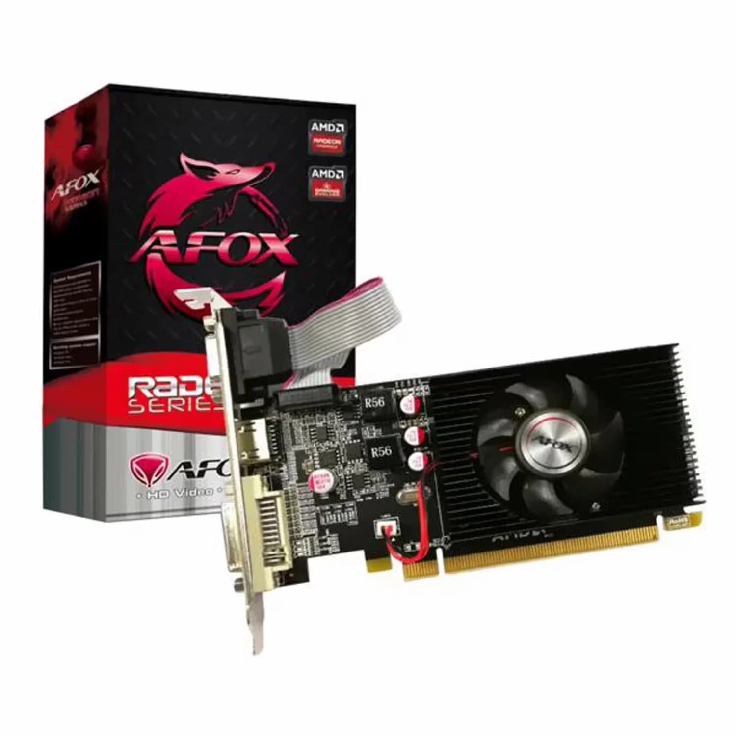 AMD Placa de Vídeo Afox AMD Radeon HD 6450 1GB DDR3 - AF6450-1024D3L4