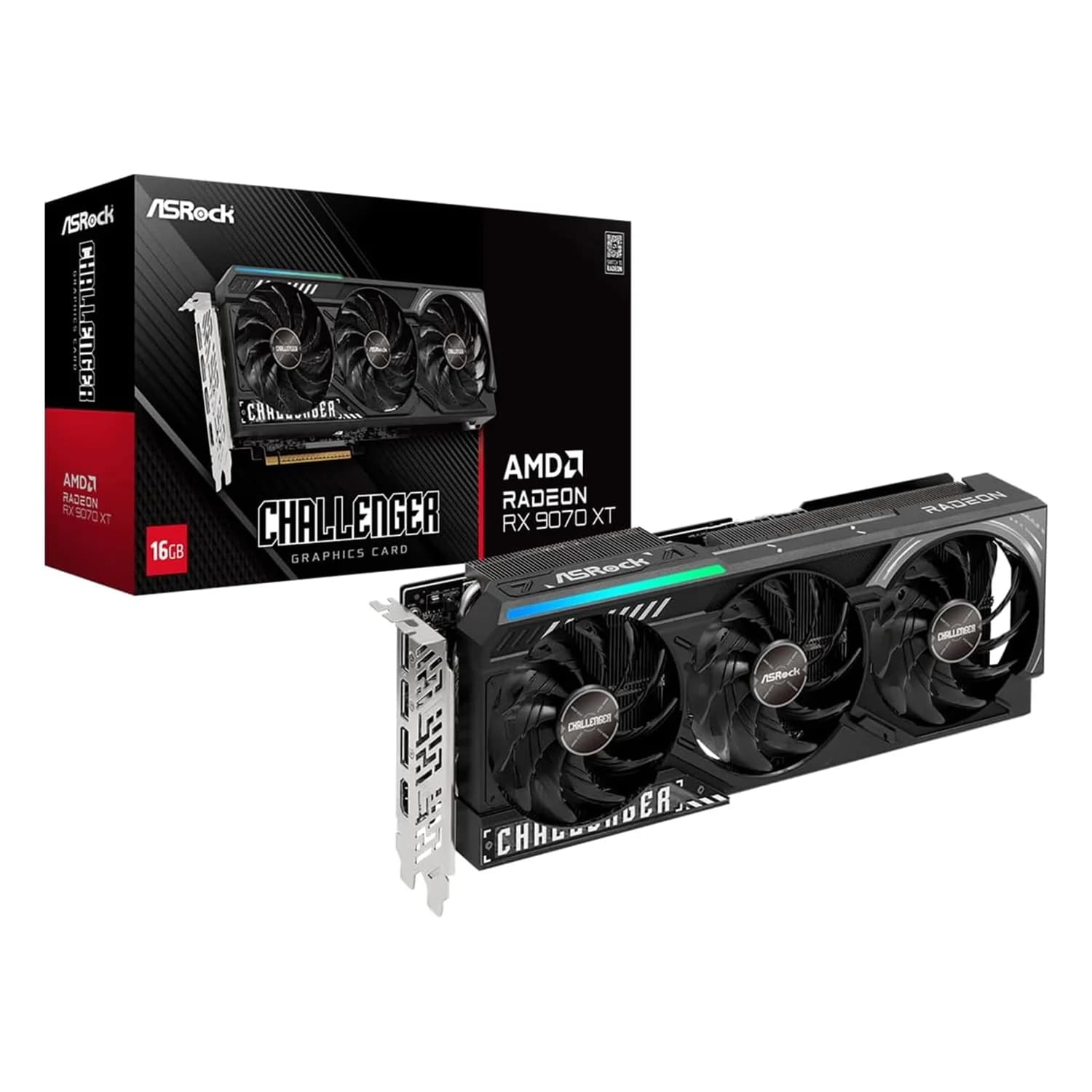 AMD Placa de Vídeo ASRock Challenger OC AMD Radeon RX-9070XT 16GB GDDR6 - CL16G