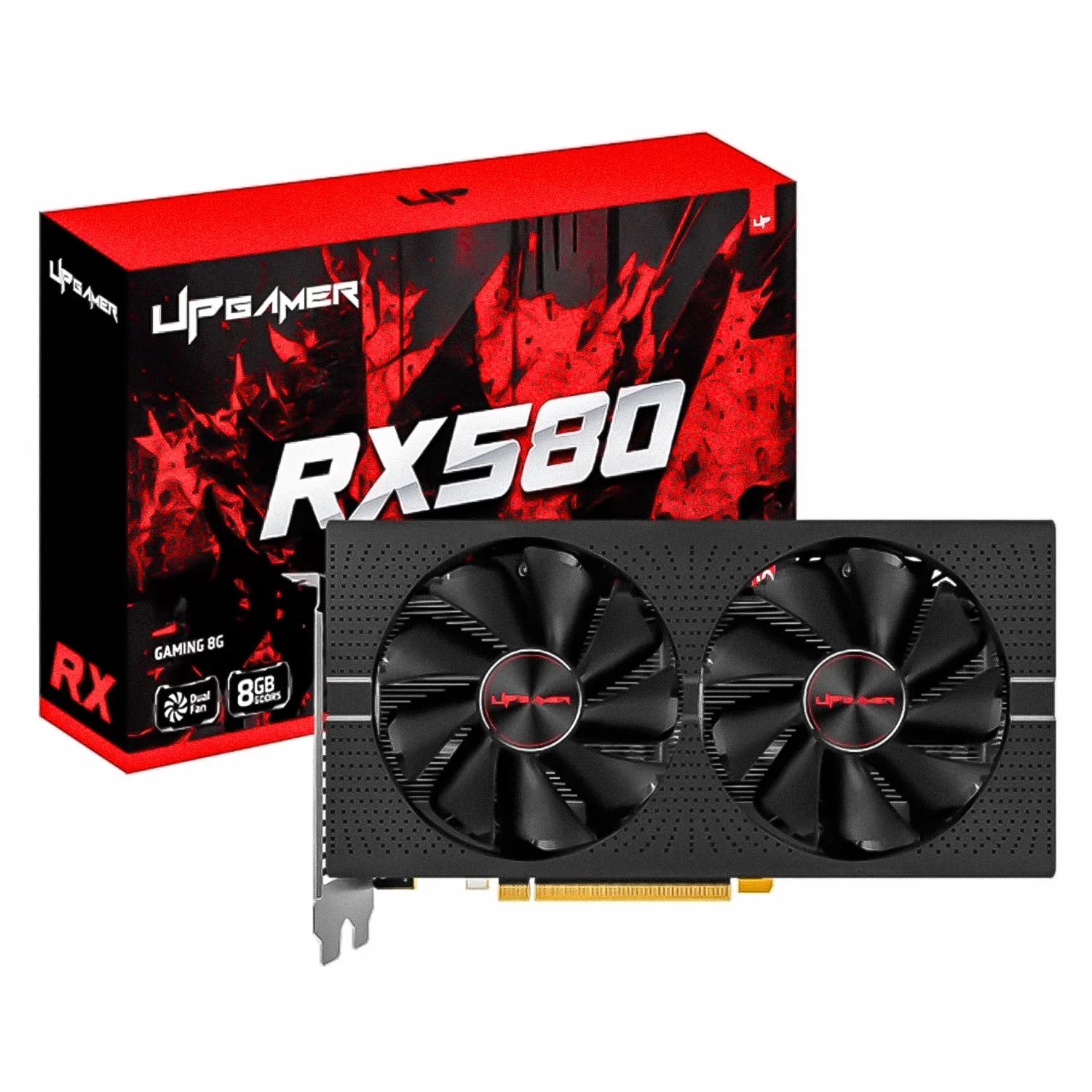 AMD Placa de Vídeo UP Gamer AMD Radeon RX-580 8GB DDR5 - UPRX5808GBK
