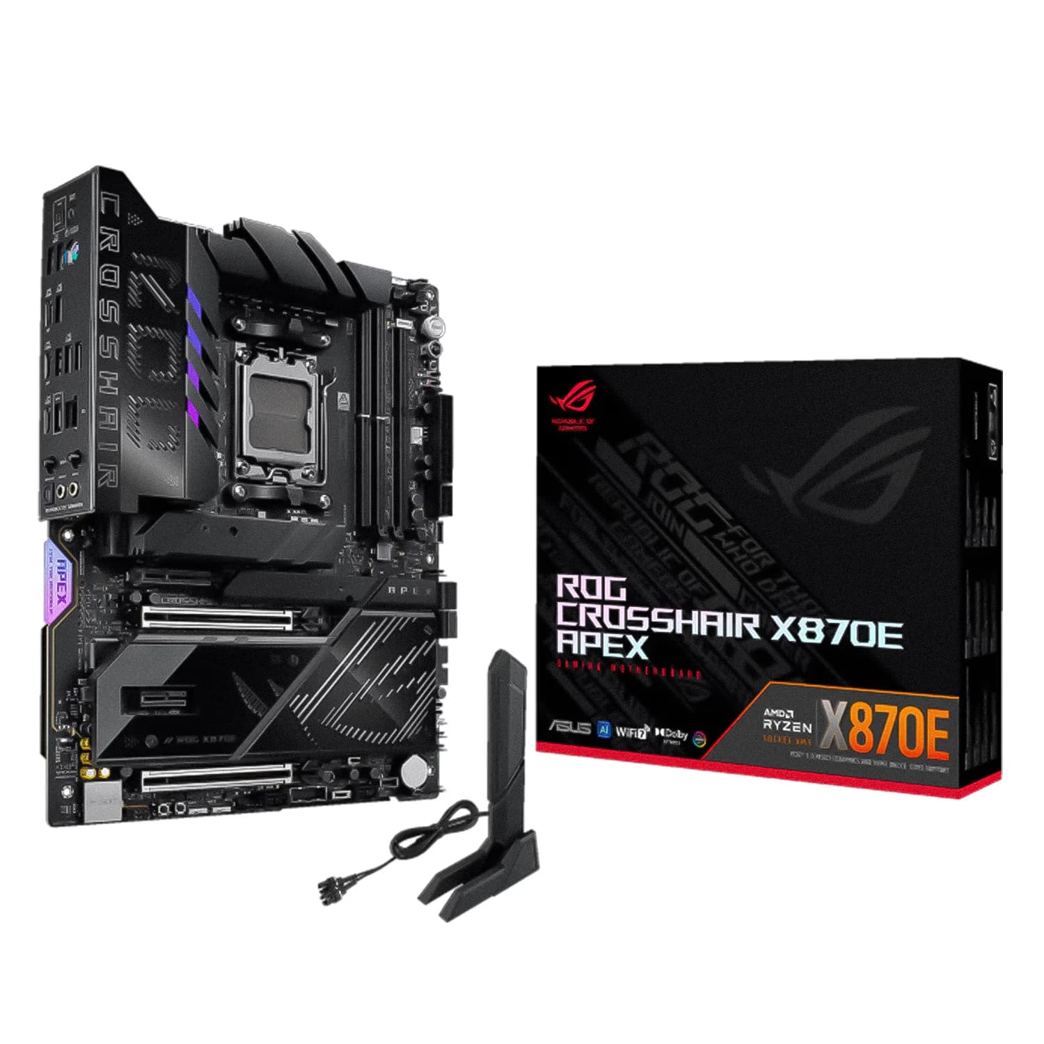 AMD Placa Mãe Asus ROG Crosshair X870E Apex Socket AM5 Chipset AMD X870E DDR5 ATX