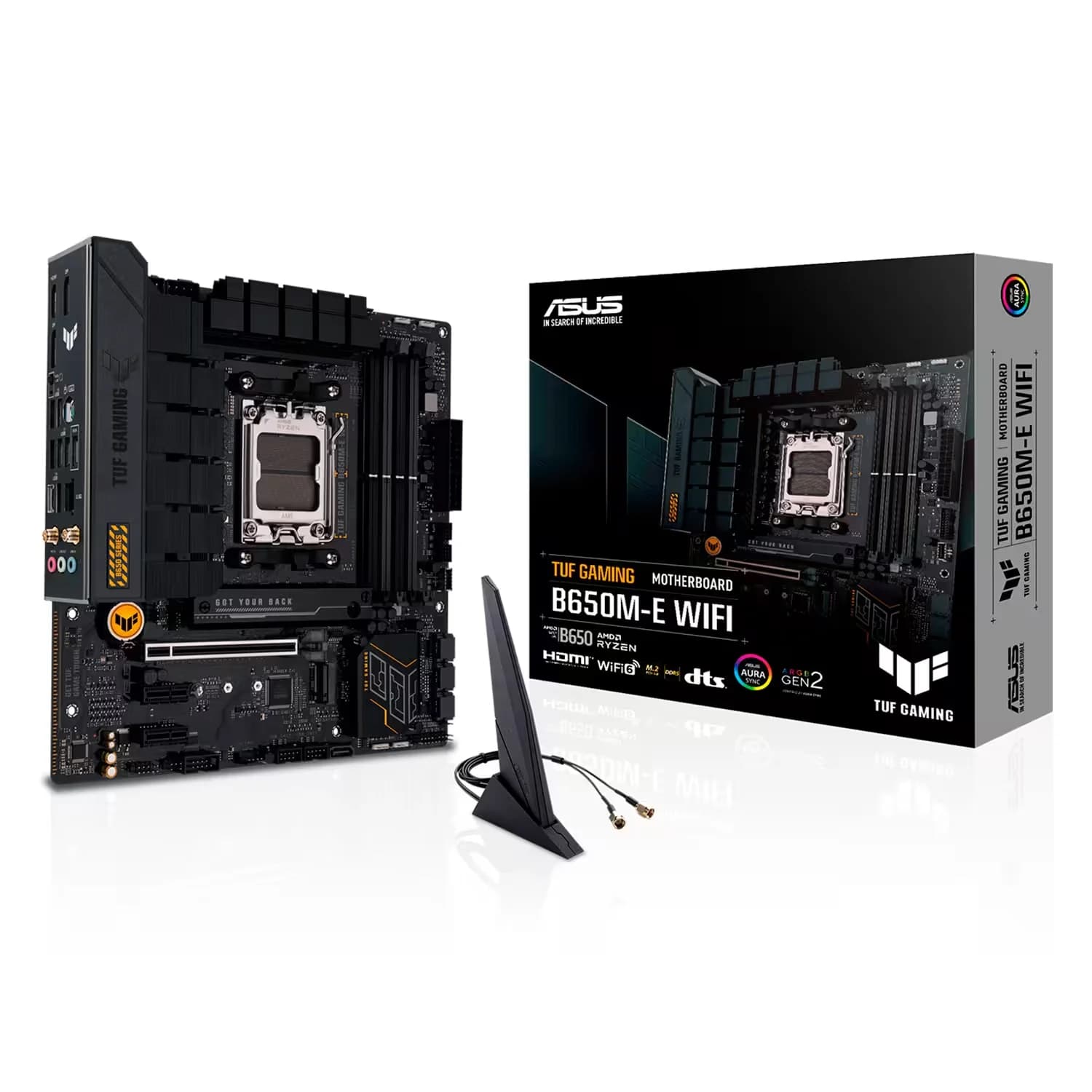 AMD Placa Mãe Asus Tuf Gaming B650M-E WiFi Socket AM5 Chipset AMD B650 DDR5 Micro ATX