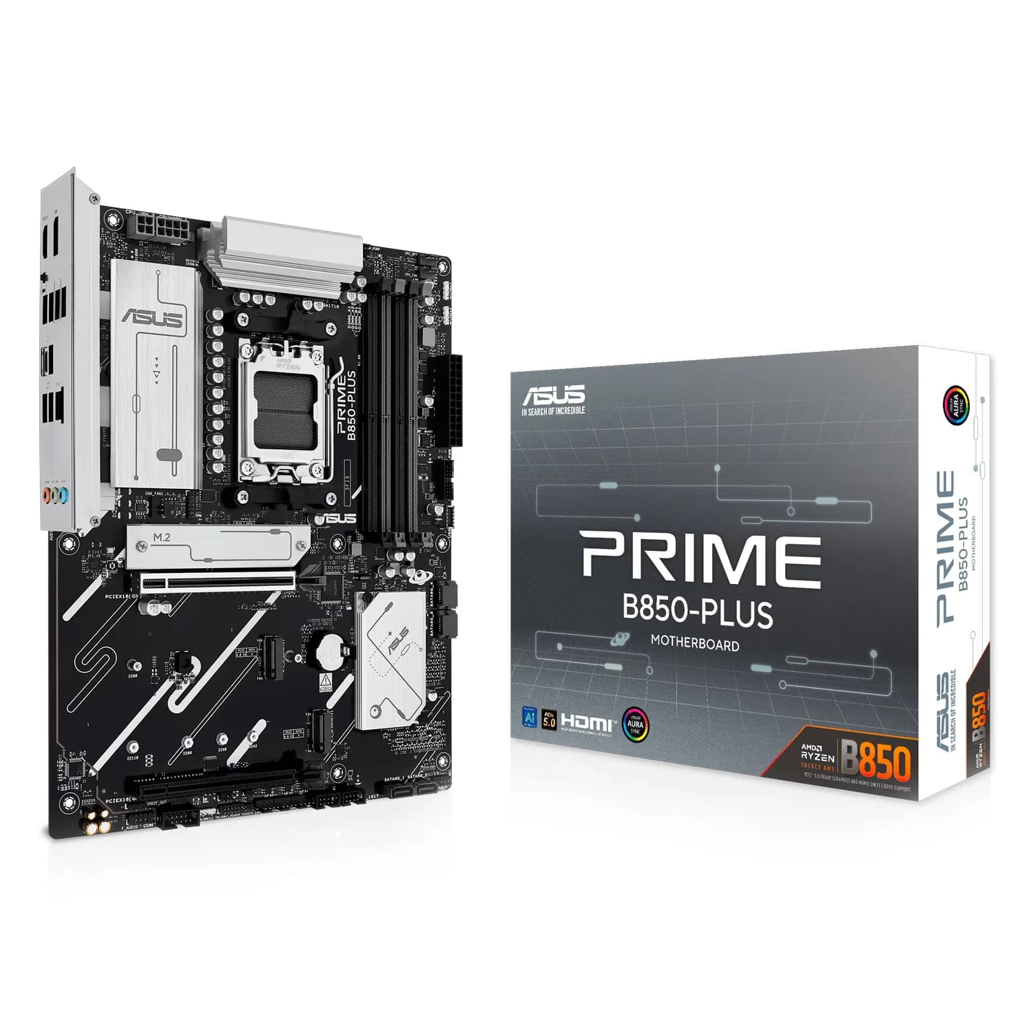 Acessório · AMD Placas Mãe Asus Prime B850-Plus DDR5 Socket AM5 Chipset B850 ATX