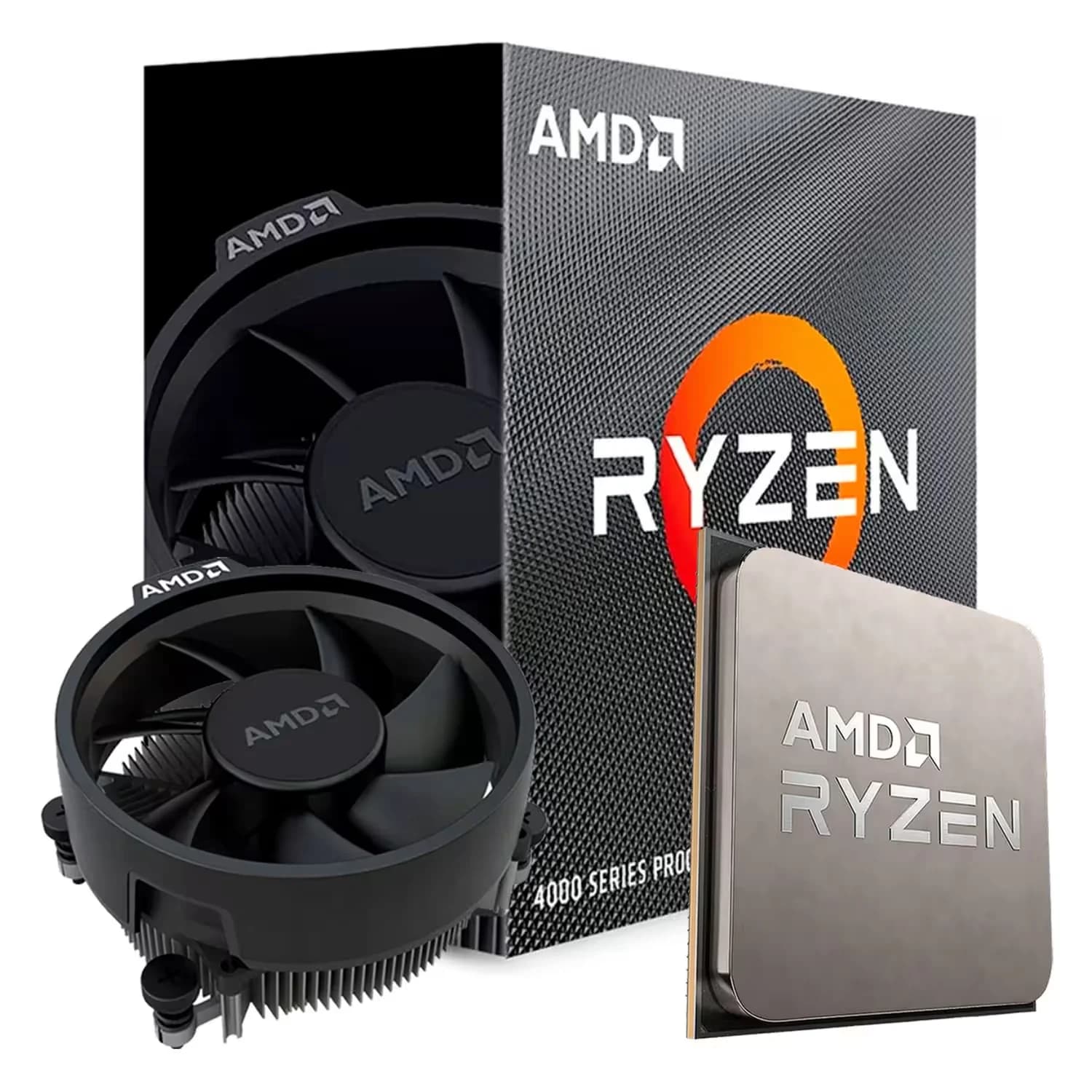 Acessório · AMD Processador AMD Ryzen 3 4100 Socket AM4 4 Core 8 Threads 3.8GHz e 4.0GHz Turbo Cache 6MB