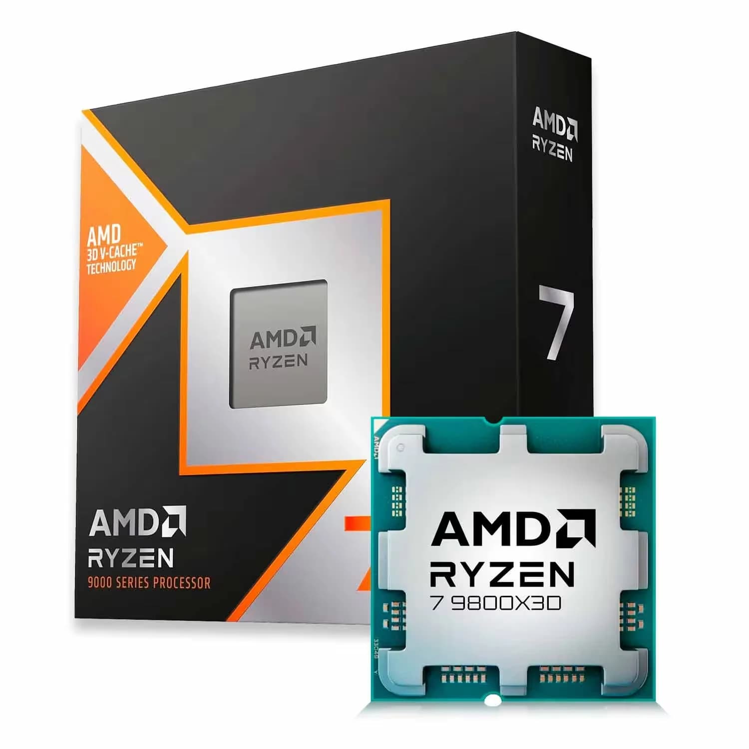 Acessório · AMD Processador AMD Ryzen 7 9800X3D Socket AM5 8 Core 16 Threads 4.7GHz e 5.2GHz Turbo Cache 104MB