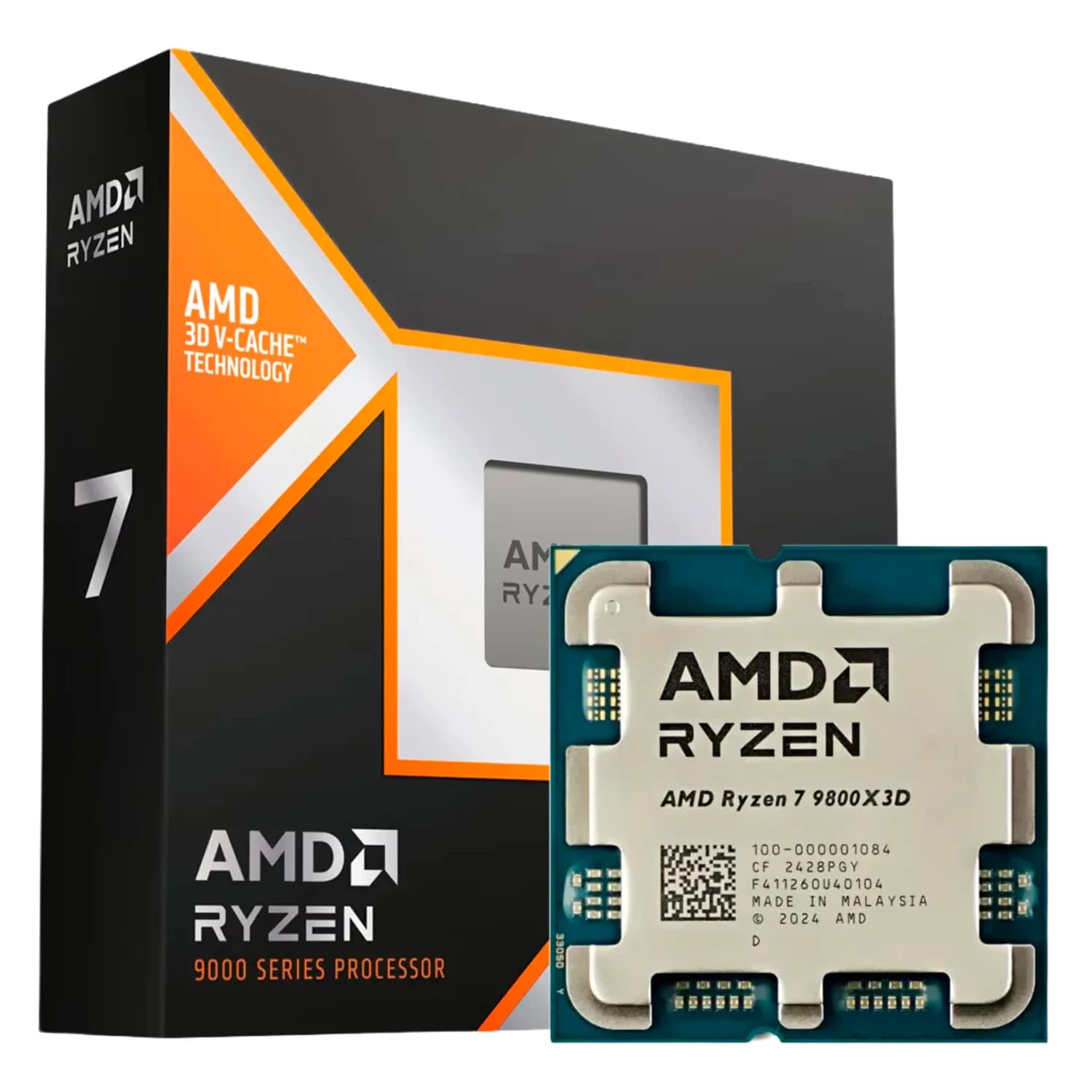 Acessório · AMD Processador AMD Ryzen 7-9850X3D Socket AM5 8 Core 16 Threads 4.7GHz e 5.6GHz Turbo Cache 104MB