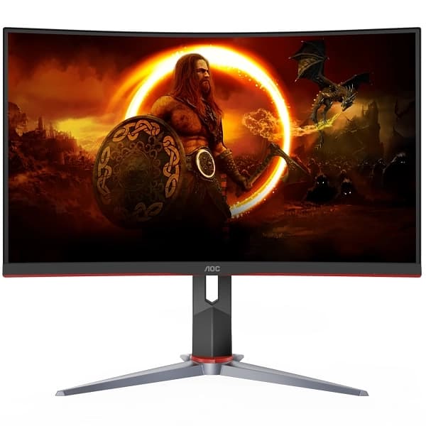 Acessório · AOC Monitor Gamer Curvo AOC C24G2 de 23.6" Full HD 16:9 165Hz 1 ms com DisplayPort HDMI VGA