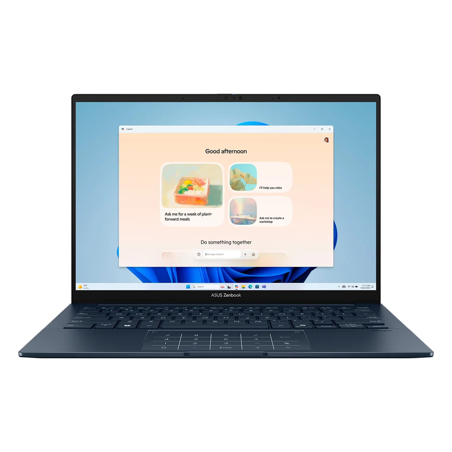 ASUS Notebook Asus Zenbook 14 UX3405CA-U7512 14" Intel Core Ultra 7-155H 512GB SSD 16GB RAM - Cinza