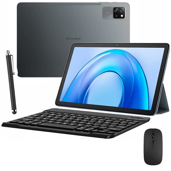 Blackview Tablet Blackview Tab 60 Pro 4G 128GB 8GB RAM de 10.1" 8MP 5MP + Teclado Inglês + Capinha Preto