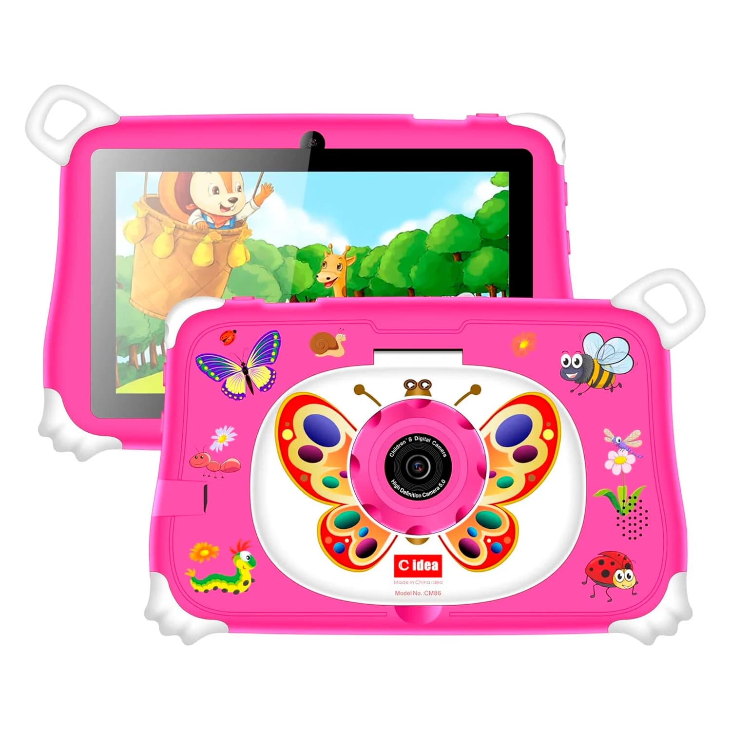 Cidea Tablet C Idea CM86 Kids Tela 7" WiFi 256GB 8GB RAM - Rosa
