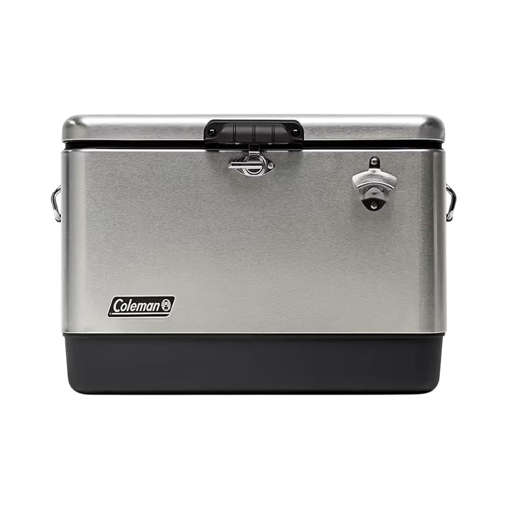 Acessório · Coleman Conservadora Coleman Reunion Steel Belted Cooler 54 Q 51.1 L Acero Inoxidable