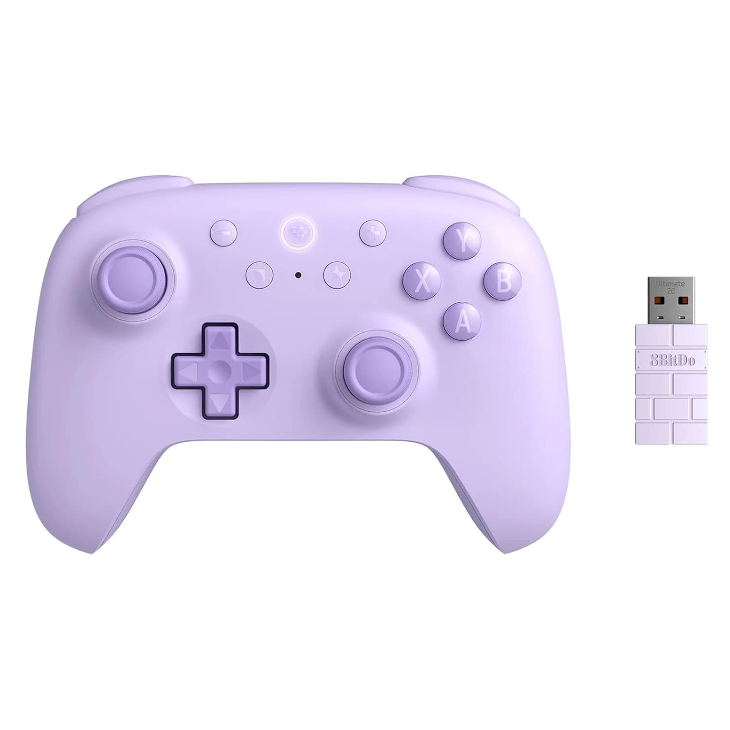 Controle 8BitDo Ultimate 2C 81HD01 Sem Fio para Windows / Android - Roxo