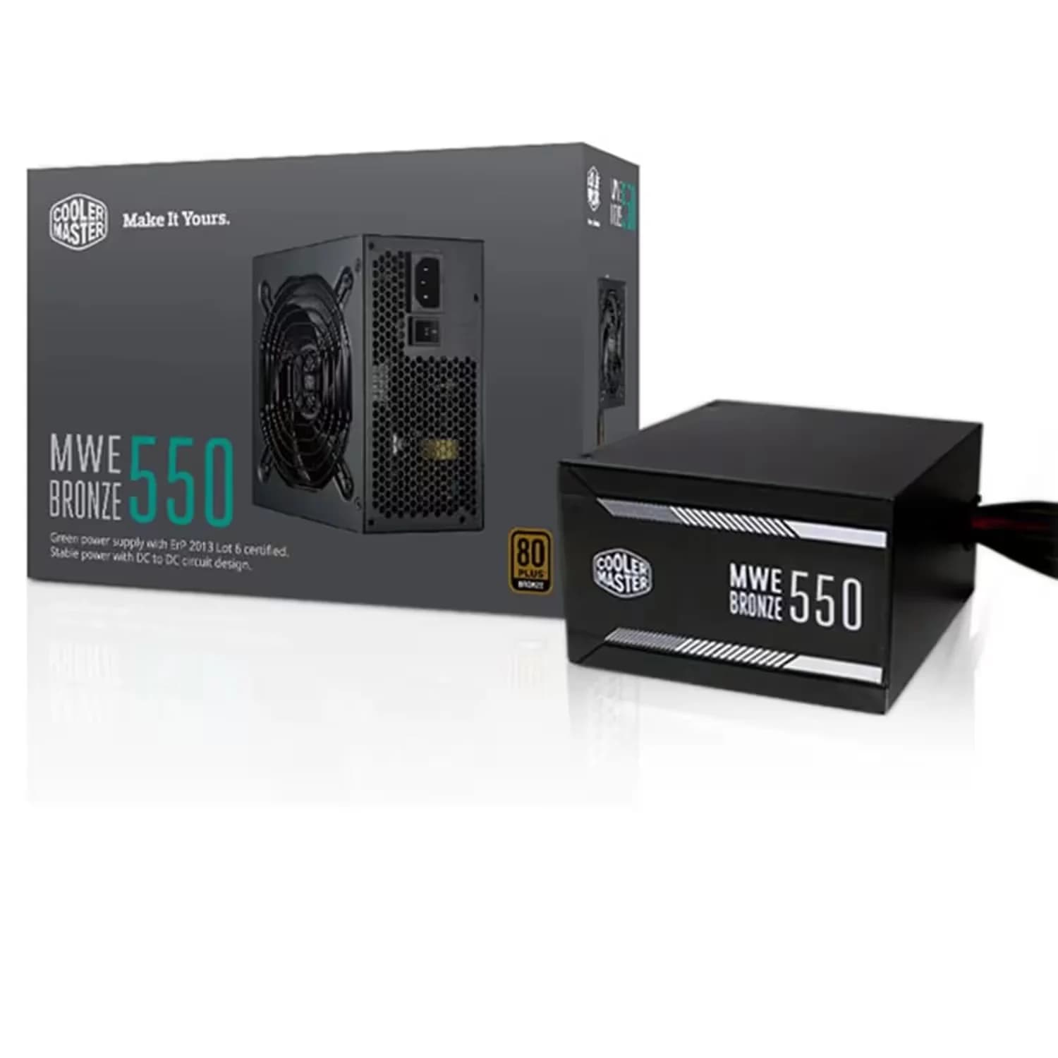 Cooler Master Fonte Cooler Master MWE 550 MPE-5501-ACAAB-US ATX 550W 80 Plus Bronze PFC Ativo Bivolt - Preto