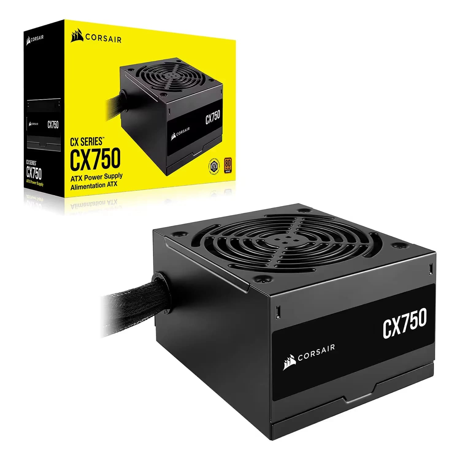 Corsair Fonte Corsair CX750 CX750 CP-9020279-NA ATX 750W 80 Plus Bronze - Preto