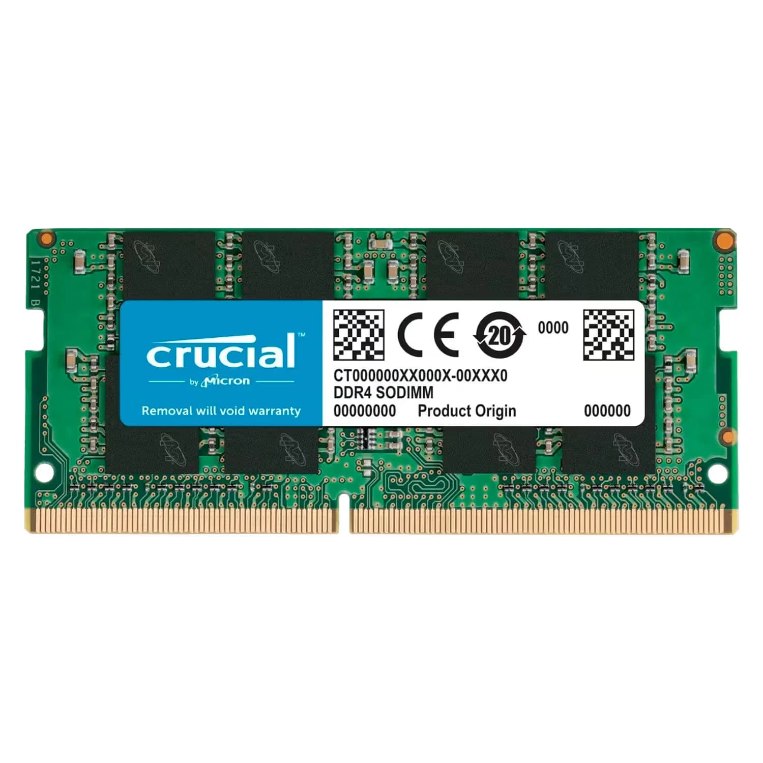 Acessório · Crucial Memória RAM Crucial 8GB DDR4 3200MHz para Notebook - CT8G4SFRA32A