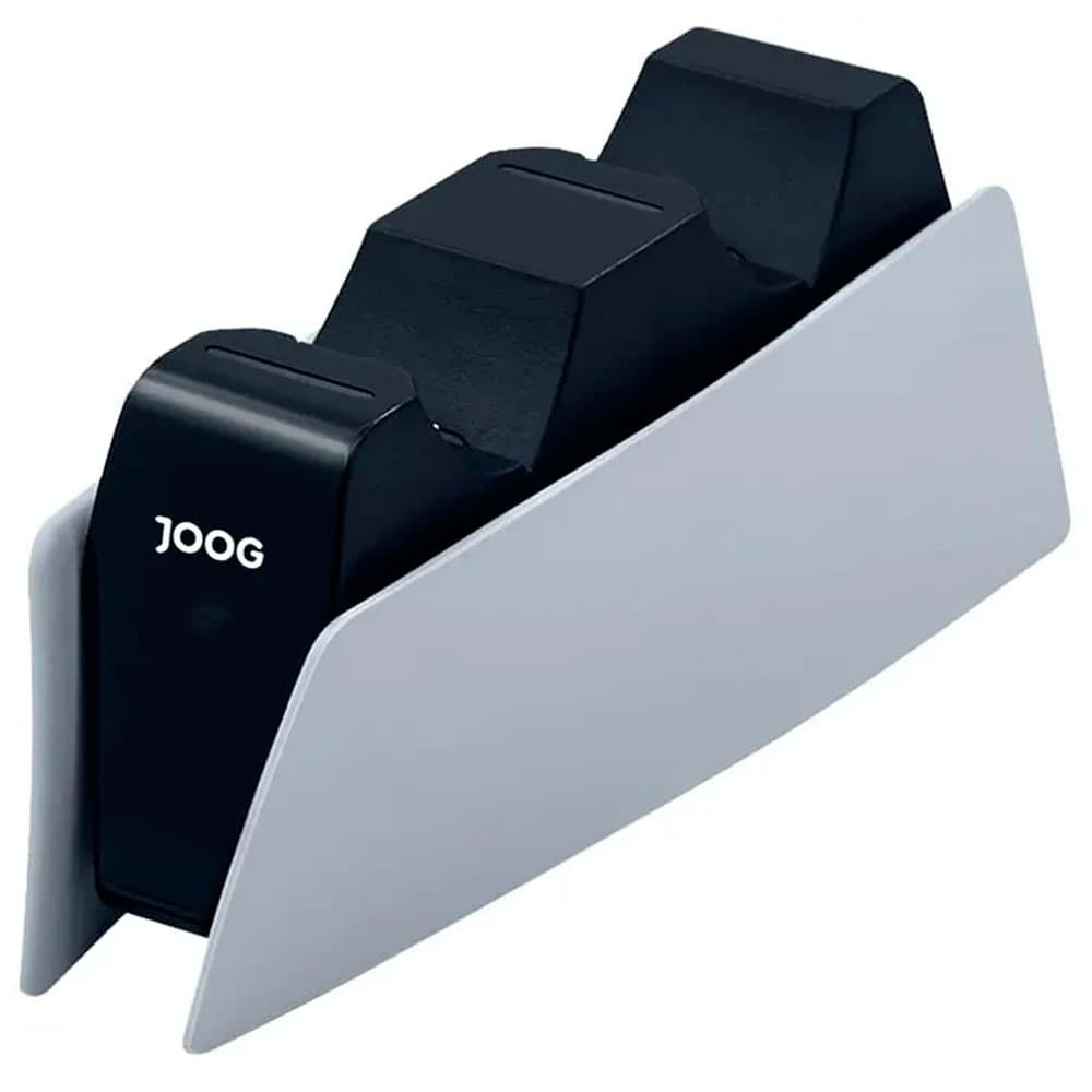 Estação de Carregamento Joog JGAM-ACS05 para Controle de PS5 - Branco/Preto - Roma Shopping - Seu Destino para Compras no Paraguai