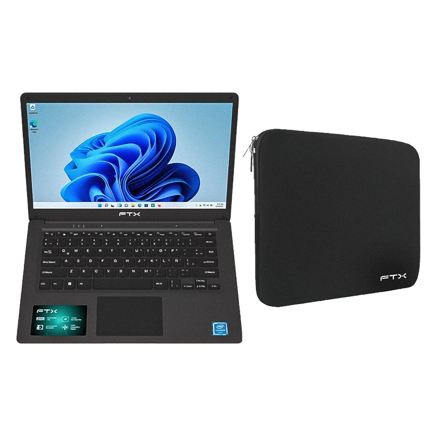 Ftx Notebook FTX Intel Celeron N4020 4GB RAM 256GB SSD Tela 14” Full HD Windows 11 Espanhol Cinza - N14-C2564ES