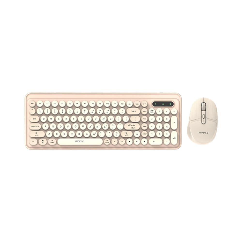 Ftx Teclado Con Mouse Ftx Ftxgk02 Wireless Dual Mode Gold