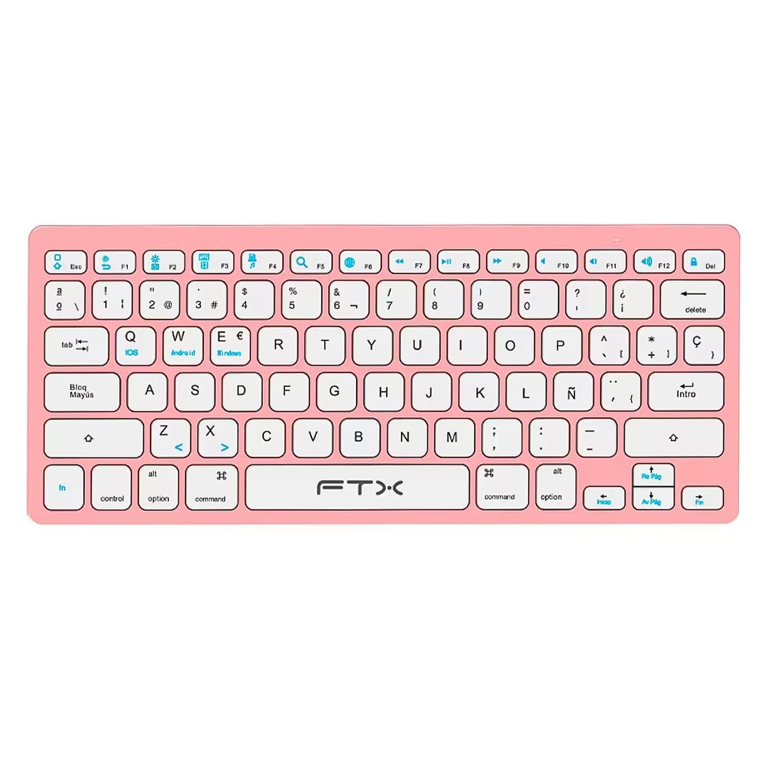 Ftx Teclado FTX FTXB1000 Ultra Slim Sem Fio Espanhol - Rosa