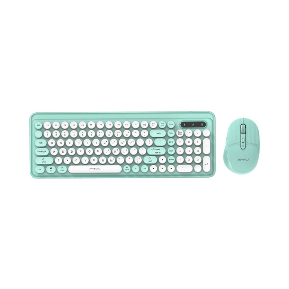 Ftx Teclado + Mouse Inalámbrico Ftx Ftxgk02 Dual Mode Verde