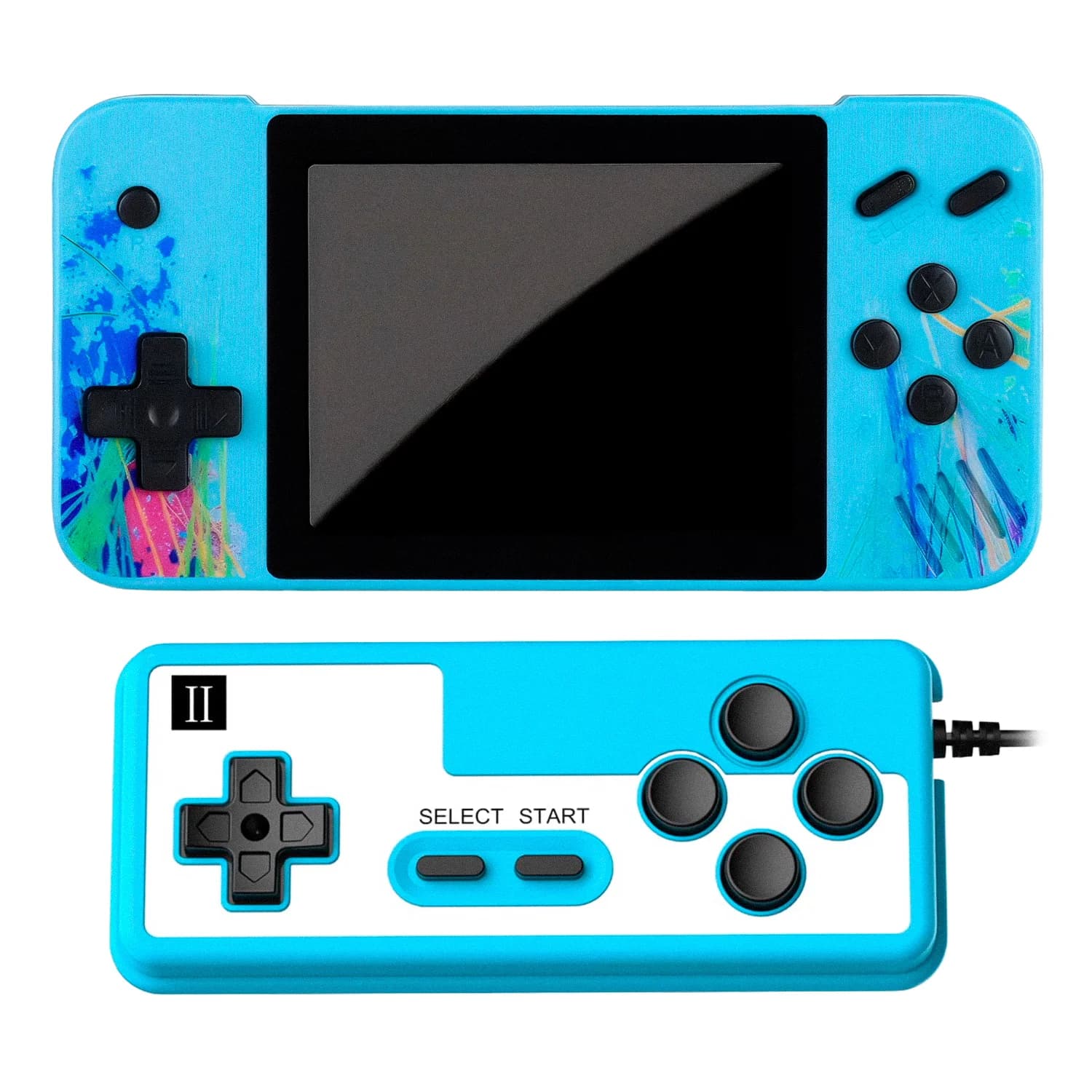 Game-Box Console Portátil Game Box Power G3 800 Jogos + Controle - Azul