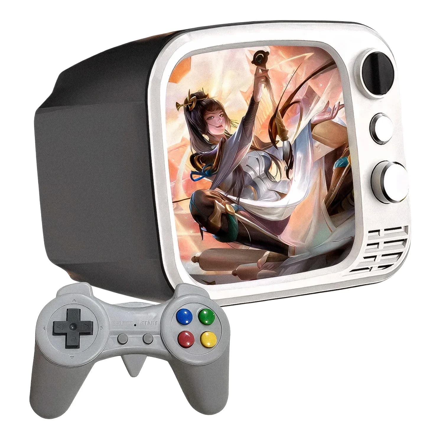 Game-Box Console Portátil Game Mini TV H7 700 Jogos + Controle - Cinza