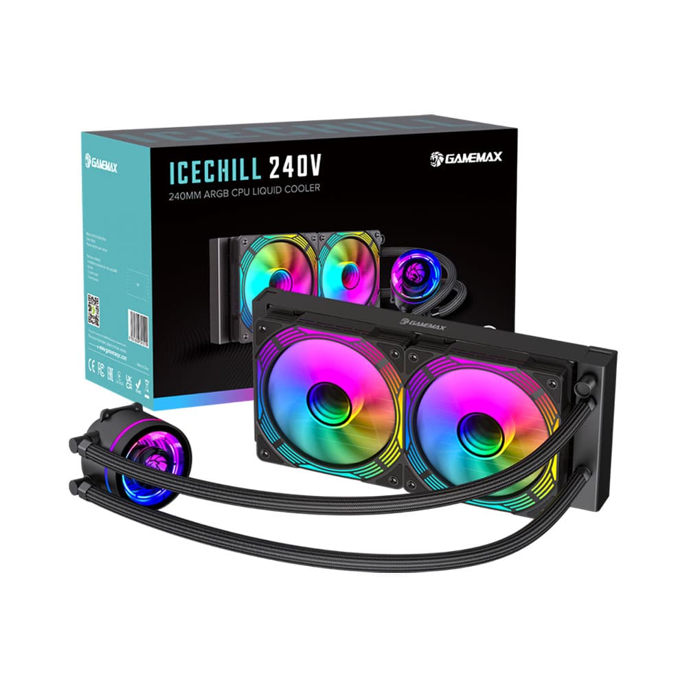 Acessório · Gamemax Cooler Liquido Gamemax Icechill Argb Preto