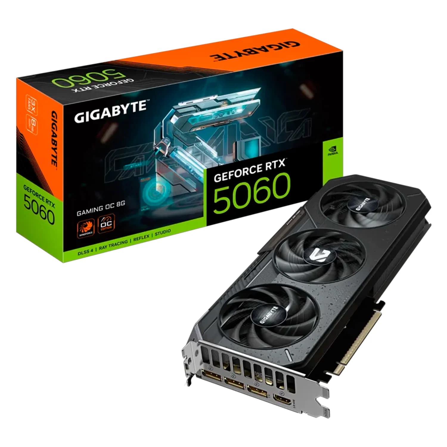 Gigabyte Placa de Vídeo Gigabyte Gaming OC NVIDIA GeForce RTX 5060 8GB GDDR7 - GV-N5060GAMING OC-8GD