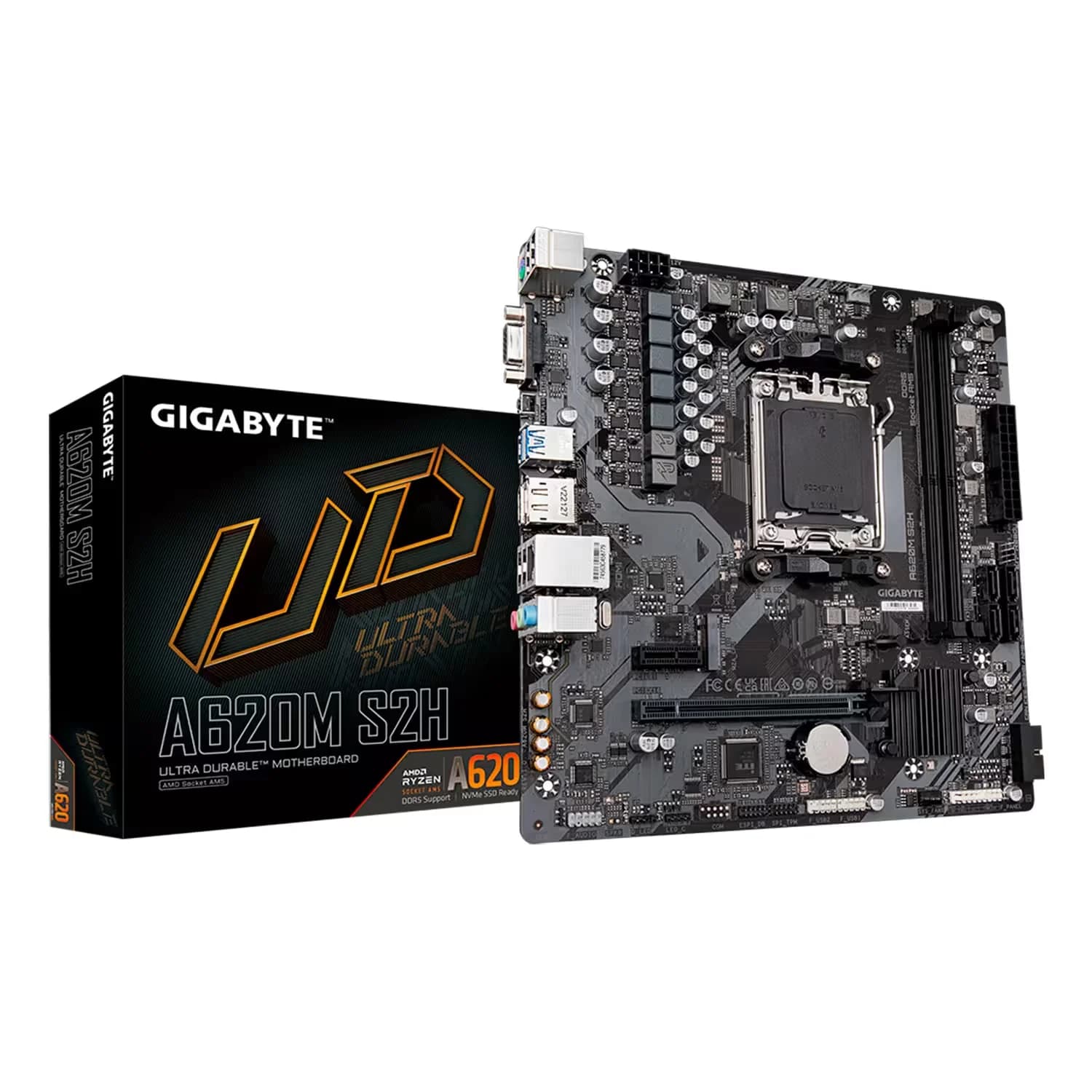 Gigabyte Placa Mãe Gigabyte A620M S2H DDR5 Socket AM5 Chipset A620 Micro ATX