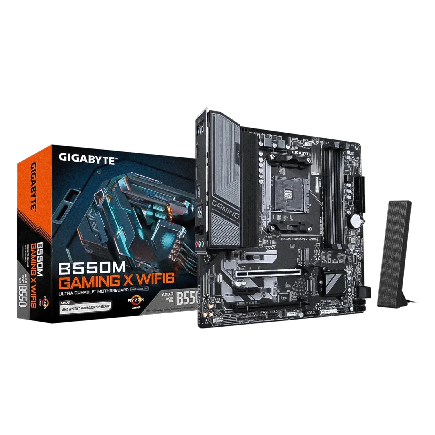 Gigabyte Placa Mãe Gigabyte B550M Gaming X WIFI6 DDR4 Socket AM4 Chipset AMD B550 Micro ATX
