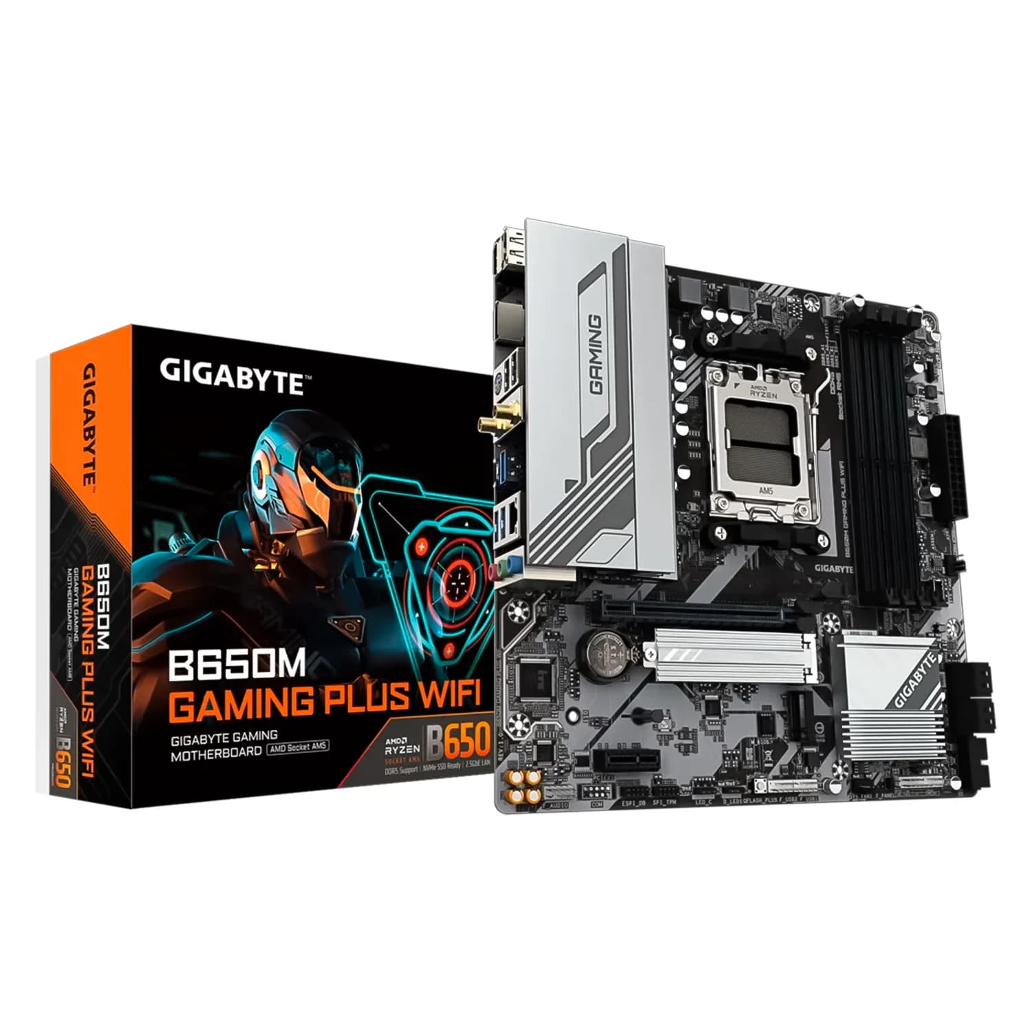 Gigabyte Placa Mãe Gigabyte B650M Gaming Plus WiFi DDR5 Socket AM5 Chipset AMD B650 Micro ATX