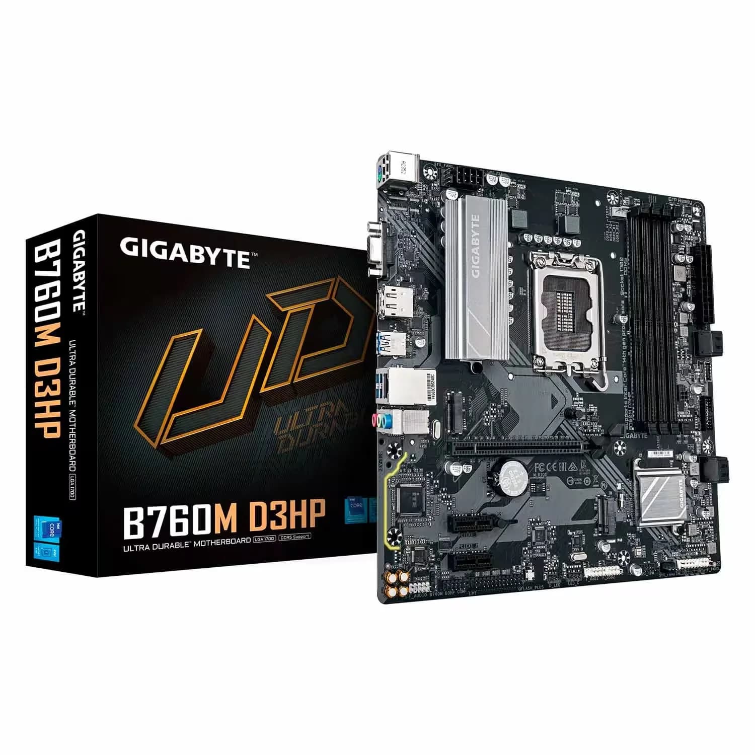 Gigabyte Placa Mãe Gigabyte B760M D3HP DDR4 Socket LGA 1700 Chipset Intel B760 Micro ATX